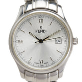 フェンディ 腕時計 210G クオーツ シルバー文字盤 ステンレススチール メンズ FENDI 【中古】